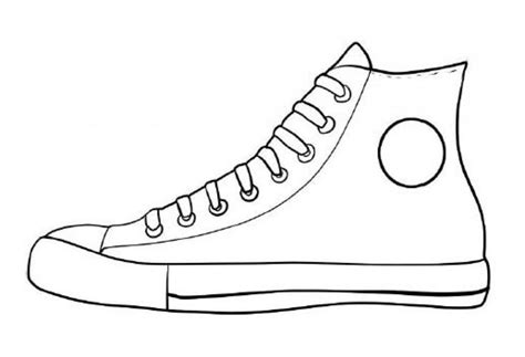 pete cat shoes shoe template coloring sneaker clipart printable pages
