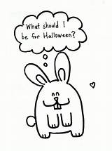 Coloring Bunny Halloween Pages Baby Bunnies Person Sheets Certainly Asked Doodling Spent Hour Away Right He Next So sketch template