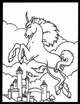 Coloring Unicorn Castle Pages Welcome Dover Publications Kids Book Dragon Unicorns Glass Magical Stained sketch template