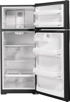 ge gtsgtnrbb   top freezer refrigerator   cu ft total capacity adjustable