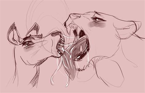 Rule 34 2girls Anthro French Kiss Gazelle Kissing Lioness Long Tail