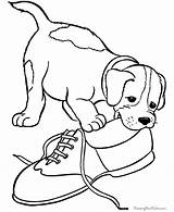 Coloring Pages Dogs Puppies Puppy Dog Printable Color Popular sketch template