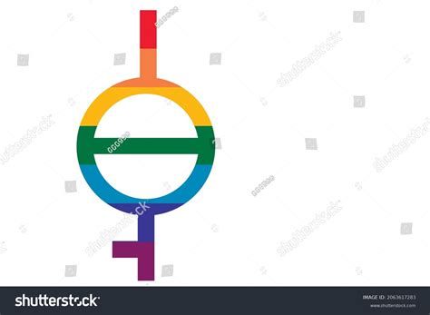 vector flat style illustration transsexual agender stock vector