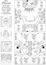 Coloring Foldables Color Fold Ending Never Mermaids Sheets Papercraft Fun Dover Pages Flip Crafts Kids Hattifant Card Ponies Publications Visit sketch template