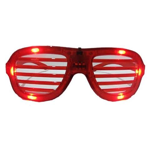 light up led slotted glasses sunglasses