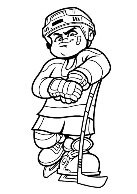 types  sports coloring pages  kids hockey sports coloring pages