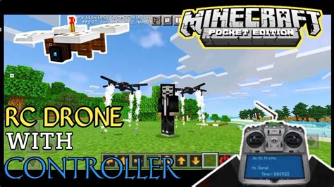 drone mod  minecraft pe drone mod  minecraft pocket youtube
