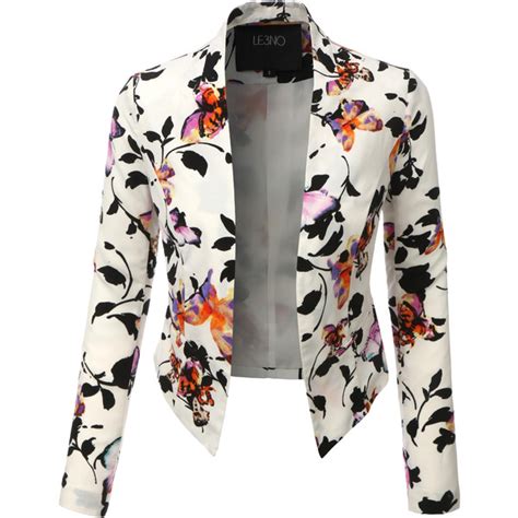 2014 New British Style Fashion Floral Blazers Coats For