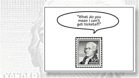 and the winning hamilton stamp captions are