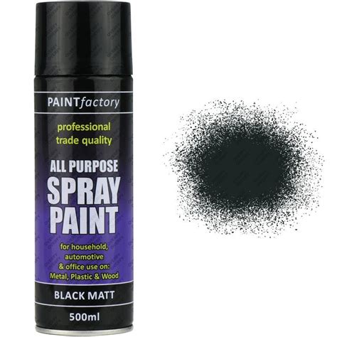 black matt spray paint ml  purpose sprayster