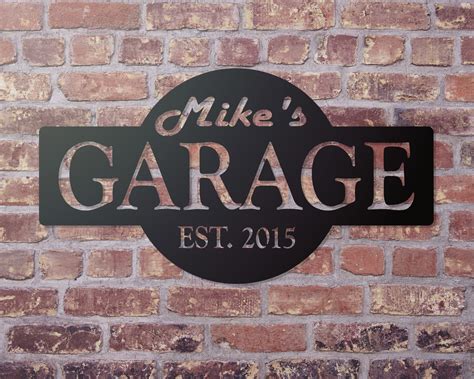 garage sign garage decor personalized gifts  men gifts etsy custom garage signs garage