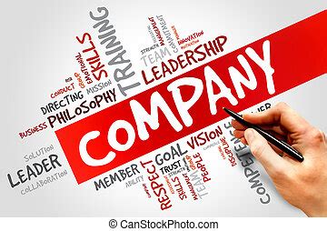 company colorful word   wooden background canstock