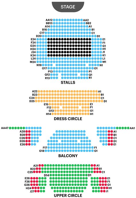 lyric theatre seating plan london theatre guide