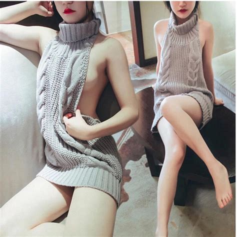 2019 virgin killer sweater sex women knitted cardigan sm japanese style jumpers ladies
