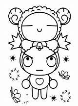 Pucca Garu Pintar Puca Cima Frutillita Recortar Laminas Calcar Pintarcolorir Colorearrr Dibujitos Meninas Tudodesenhos Newer Thumbgal sketch template