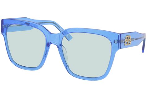 Balenciaga Everyday Bb0056s 004 Sunglasses Women S Blue Light Blue
