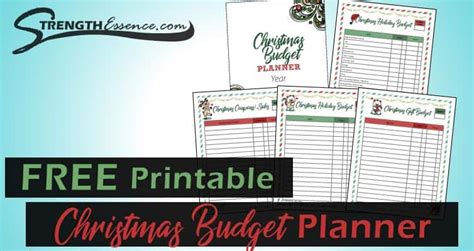 christmas budget planner   christmas printables  printables