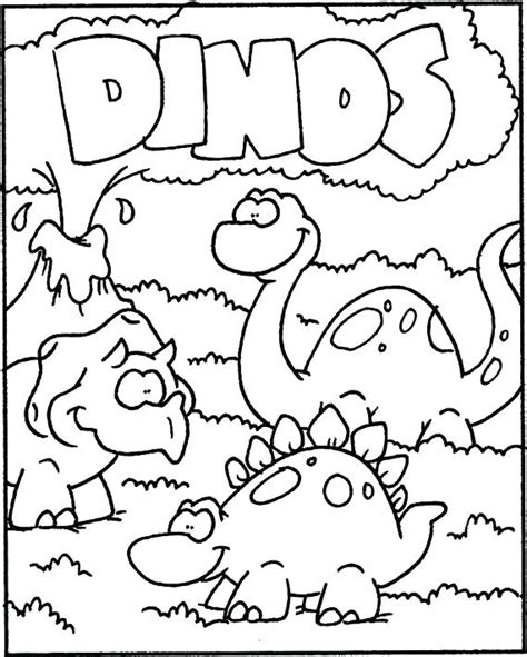 dinosaur coloring pages  kindergarten  getdrawings