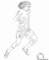 Cavani Coloring Soccer Pages Edinson Print Printable Info sketch template