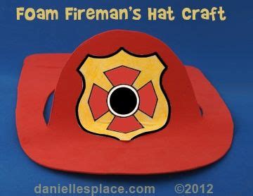 craft foam firemans hat craft  kids directions  www