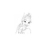 Posing Tiana Coloring Princess Pages sketch template