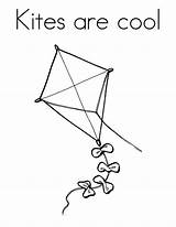 Kite Coloring Kites Printable Pages Kids Drawing Cool Getdrawings Tags Popular sketch template
