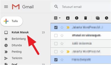 mencari email  diarsipkan  gmail pc