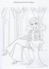 Frozen Elsa sketch template