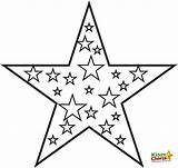 Pages Star Coloring Colouring Stars Kids sketch template