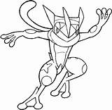 Greninja Vippng Crayons Paints sketch template