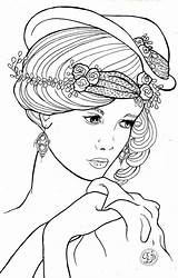 Coloring Pages Face Adult Sheets Book Faces sketch template