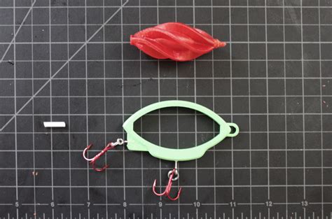 testing  printed fishing lures