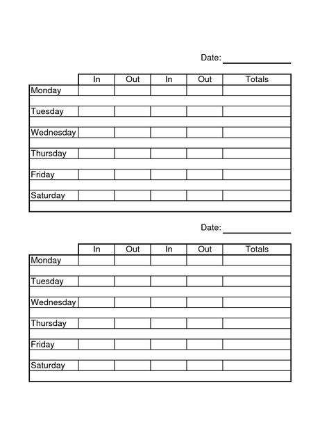 time sheet ideas timesheet template templates printable