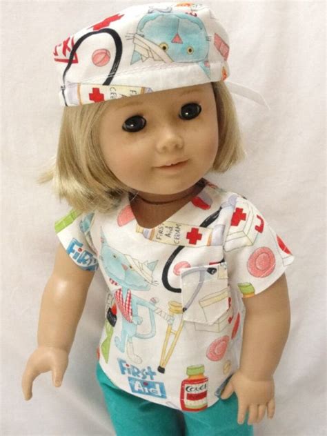 American Girl Doll Scrubs Doctor Nurse Dentist Or Etsy