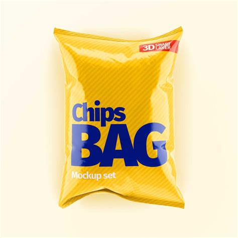 chips bag mockup psd mockuptree