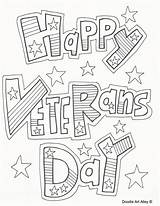 Veterans Coloring Pages Happy Alley Doodle sketch template