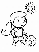 Soccer Futebol Bola Fudbal Bojanke Colouring Jogadora Gioca Bimba Knee Abstract Desenho Minions Nazad Joga Desenhar Feito Como sketch template