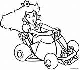 Coloring Kart Go Pages Popular sketch template