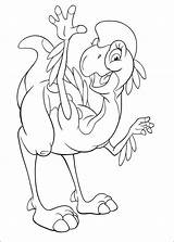 Land Before Time Kids Coloring Pages Platvoet Fun sketch template