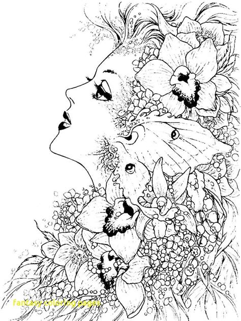 printable fantasy coloring pages  adults  getcoloringscom