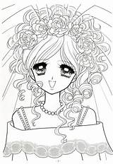 Coloring Pages Manga Adult Shoujo Japanese Book Anime Printable Princess Books Boyama Picasa Color Cute Coloriage Girl Girls Sheets Ve sketch template