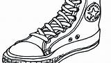 Converse Shoes Draw Drawing Shoe Trace Getdrawings Pastimes Lines sketch template