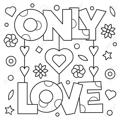 Dibujo De Amor Para Colorear De Only Love 【2020】