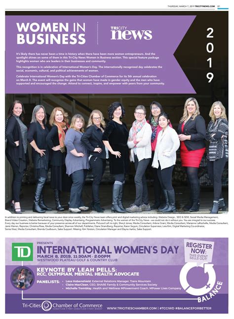 women in business 2019 by tri city news issuu