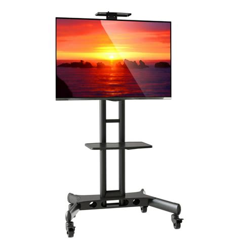 mount factory rolling tv cart mobile tv stand     flat screen led lcd oled plasma