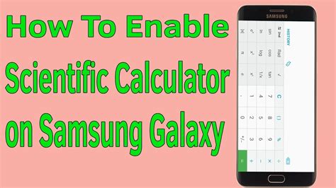 enable scientific calculator  samsung galaxy android calculator scientific helping