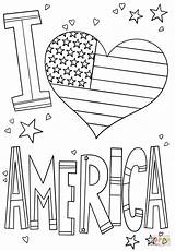 Coloring Pages America July 4th Printable American Flag Color Kids Sheets Memorial Adult Pdf Print Supercoloring Crafts Independence Book Books sketch template