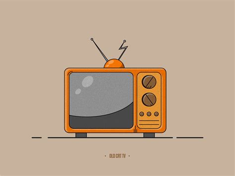 tv illustration  tv cartoon trees illustration