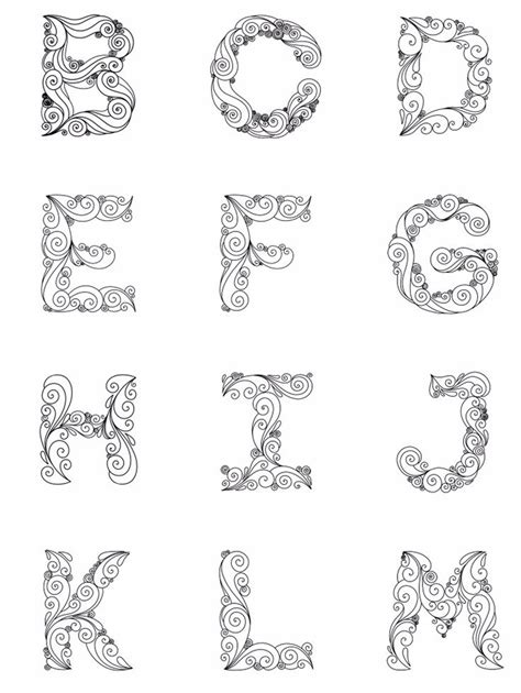quilled templates letters  letters patterns    etsy diy