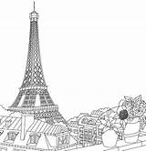 Landmarks Colouring Eiffel Parigi Torre Desenho Mindfulness Zum Wonder Disegno sketch template